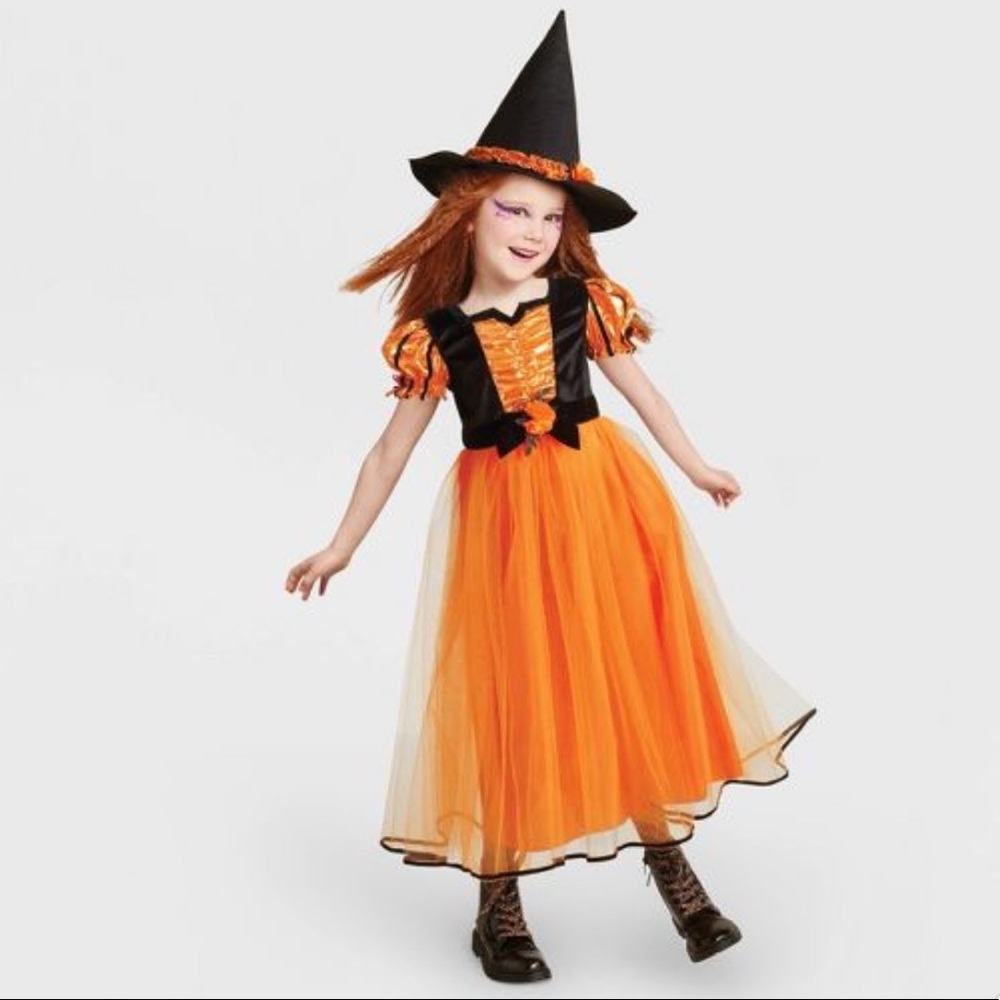 Girls Fancy Witch Halloween Costume